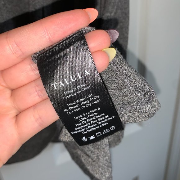 Talula Grey Asymmetrical Hem Relaxed Fit Tee - Picture 2 of 3